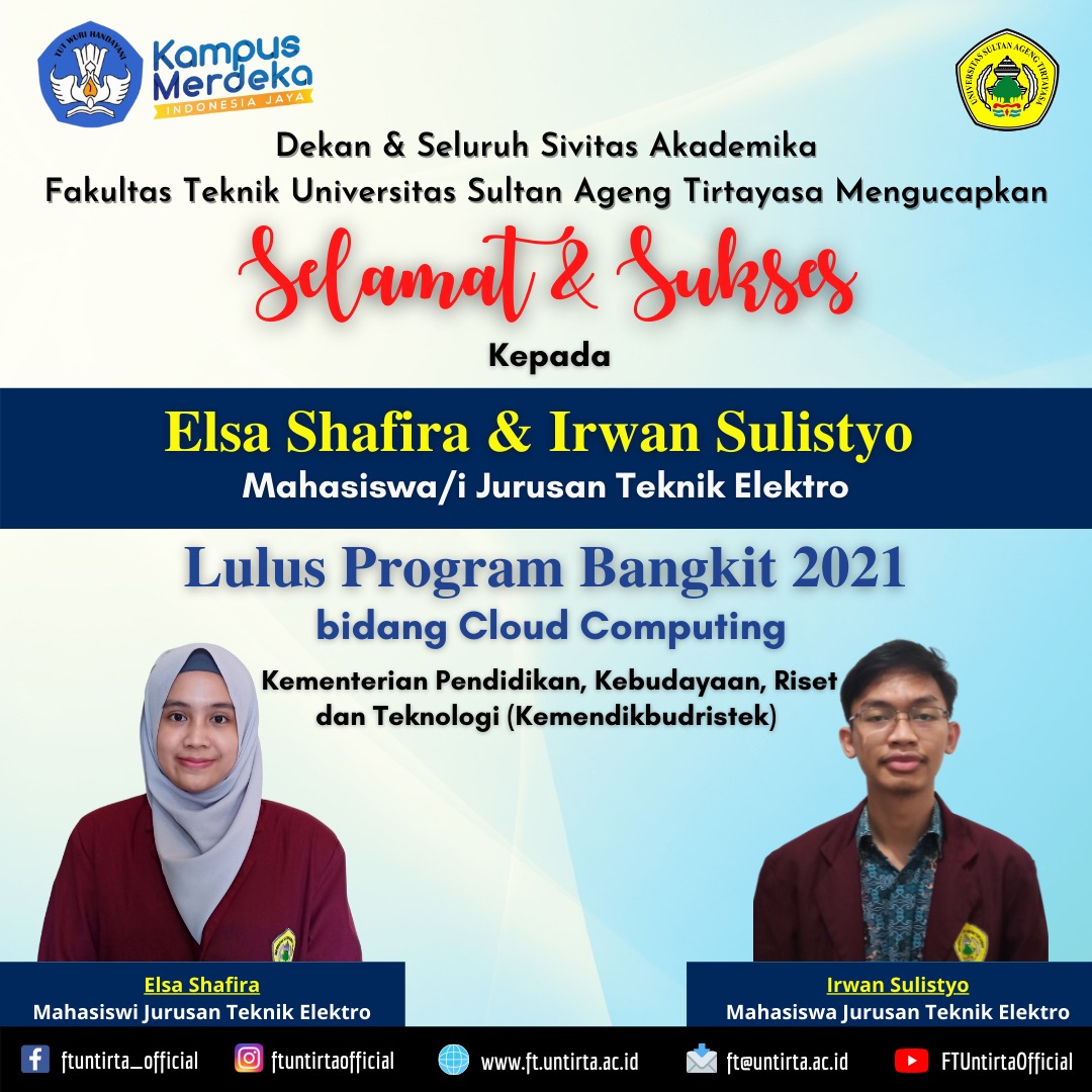 Selamat & Sukses Kepada Elsa Shafira & Irwan Sulistyo