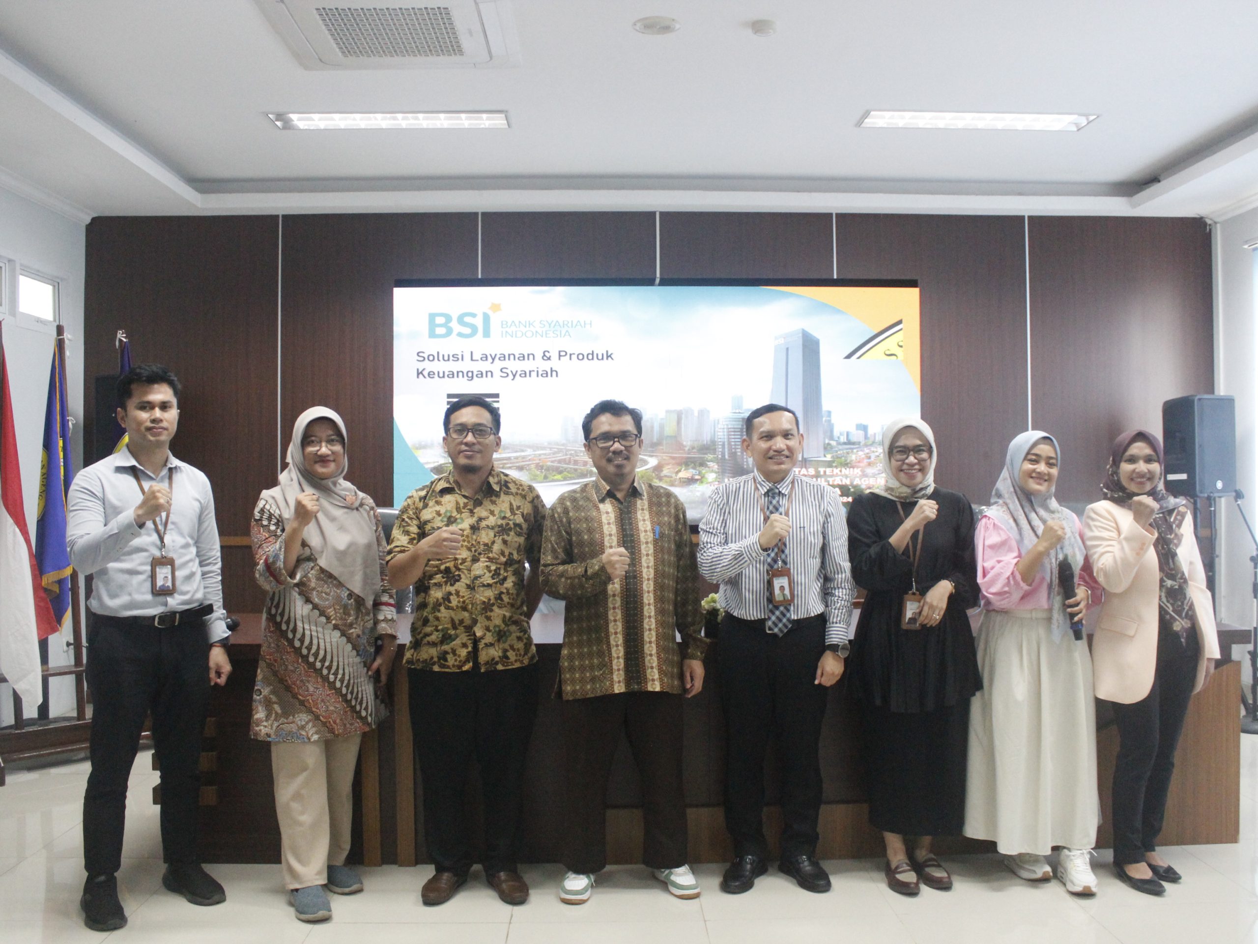 Sosialisasi Produk dan Layanan PT Bank Syari’ah Indonesia (BSI) di Fakultas Teknik Universitas Sultan Ageng Tirtayasa