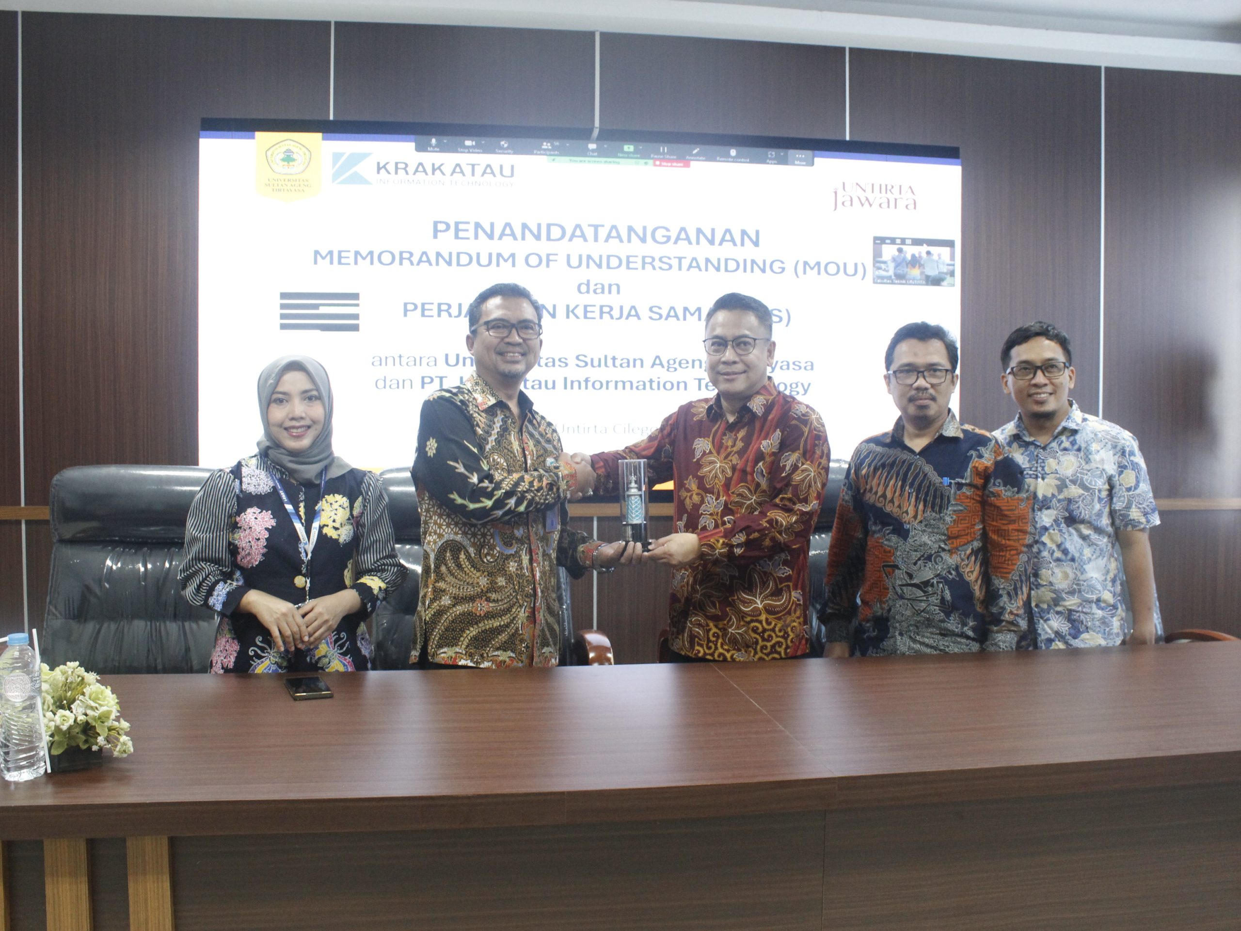 Untirta dan PT Krakatau Information Technology Jalin Kerjasama dalam Kuliah Umum Peluang Karir di Era Society 5.0